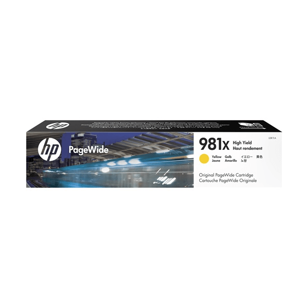 HP 981X Yellow High Capacity Pagewide Ink Cartridge (Original)