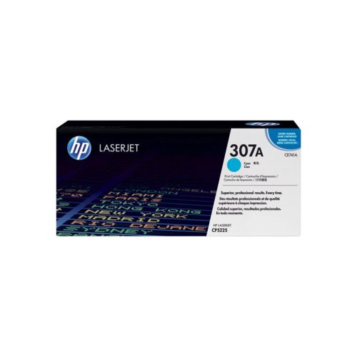 Genuine HP 307A Cyan LaserJet Toner Cartridge (CE741A)