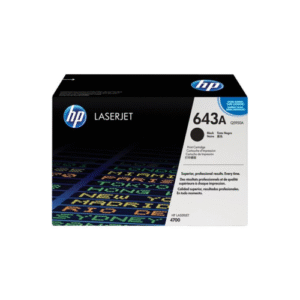 Genuine HP 643A Black LaserJet Toner Cartridge (Q5950A)